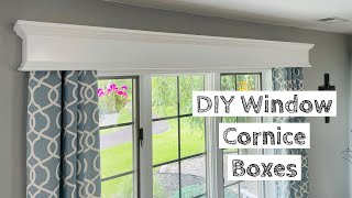 How to Build amp Install Window Cornice Boxes  Quick amp Easy Project [upl. by Avilys]