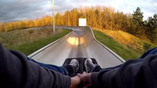 Swadlincote Ski Centre Toboggan Vlog March 2017 [upl. by Nahgam689]