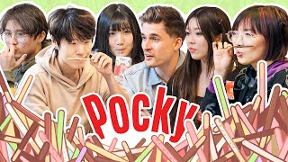 eating a lot of pocky A LOT ft MichaelReeves DisguisedToast AriaSaki ludwig ampigumdrop [upl. by Sinnaiy]