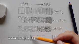 PENCIL  Basic Shading Techniques [upl. by Aitetel]