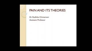 Pain and Its theories [upl. by Barling]