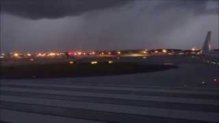 Scary American 737 Atlanta Takeoff in Thunderstorms HD [upl. by Zeke]