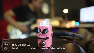 HOTONE Krush  Bit Crusher  Sample Rate Reducer demonstration by Guitarcube [upl. by Archambault]