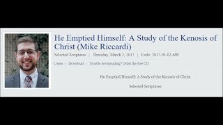 Kenosis Doctrine and Historical Survey of Christological Heresy [upl. by Devaney323]