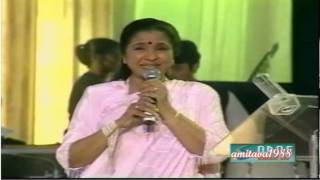 Yeh Larka Hai Allah  Asha Bhosle Live [upl. by Yggam]