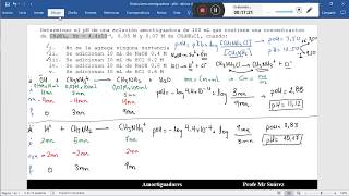 pH de disolución amortiguadora basica cuando se adicionan HCl y NaOH [upl. by Ecyla191]