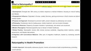 Naturopathy in Health Promotion Prevention of Diseases and Rejuvenation  Online Yoga Class [upl. by Kacie]