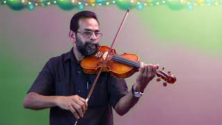 Aradhichidam Kumbittaradhichidam Christian Devotional song violin cover [upl. by Anirazc]