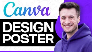 How to make New Year Poster in Mobile Canva Tutorial [upl. by Pulsifer]