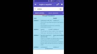 TUTORIAL USAR WORDREFERENCE DESDE EL CELULAR PREVIA DESCARGA DE LA APP [upl. by Primalia105]