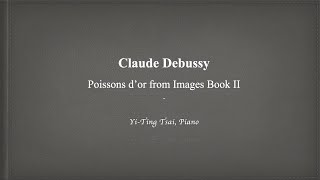 Debussy Poissons dor [upl. by Nagaem102]