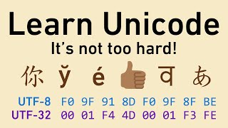 Unicode in friendly terms ASCII UTF8 code points character encodings and more [upl. by Atsugua]