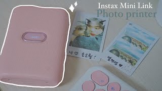 ☺︎ 나의 첫 포토프린트 •인스탁스 미니 링크 사용 방법 및 꿀팁 소개 •Instax Mini Link• [upl. by Leid]