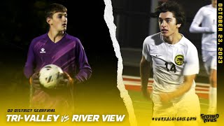 TriValley Clashes with River View in D2 District Semifinal ⚽️ [upl. by Atrice]