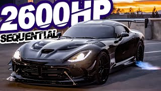 2600HP Turbo Viper UNDEFEATED ON THE STREET 9L Stroker  Sequential 2000lbft OF TORQUE [upl. by Bullard]