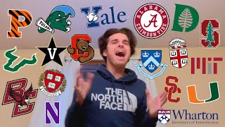 COLLEGE DECISION REACTIONS 2023  Ivy League Acceptance Stanford MIT USC Tulane T30s amp More [upl. by Iaht575]