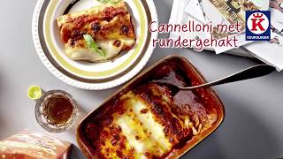 Keurslager recept  Cannelloni met rundergehakt [upl. by Adnolaj57]