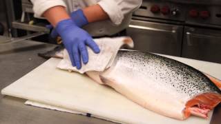 Nicholas and Company  How to Fillet a Whole Salmon [upl. by Resa]