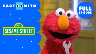 Elmo Builds a Robot Dog  Full Episode  Sesame Street  Cartoonito [upl. by Ardnad408]