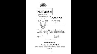 Oskar Merikanto Romanssi Romance Op 12 [upl. by Palestine]