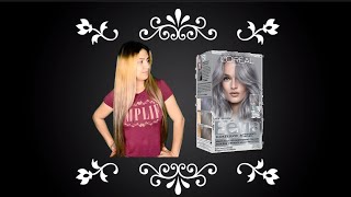 LOreal Paris Hair Color Feria S1 Smokey Silver  VBlog Gone Wrong [upl. by Aihk578]