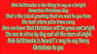 Bing Crosby Mele Kalikimaka Lyrics [upl. by Dov]