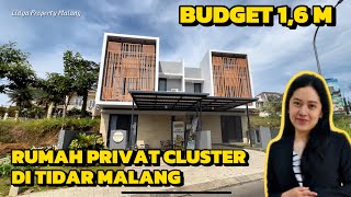 RUMAH MINIMALIS PRIVAT CLUSTER DI TIDAR MALANG BUDGET 16 M [upl. by Sibel]