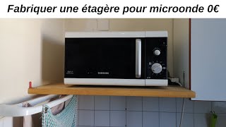 Comment accrocher le four à microonde au mur Fabriquer une étagère en matériaux de récupe [upl. by Argyle389]