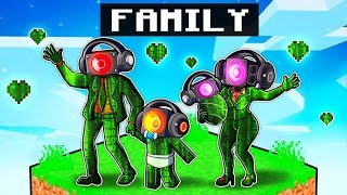 Having A HACKER SPEAKER FAMILY in Minecraft [upl. by Hsemar261]