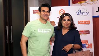 Arbaaz Khan Ke Talk Show Par Farah Khan  Quick Heal Pinch By Arbaaz Khan [upl. by Ateikan]