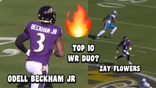 Odell Beckham Jr amp Zay Flowers GO OFF 🔥😳 Ravens Vs Lions 2023 highlights [upl. by Hnib]