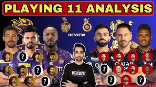 Decoding KKR and RCB Strongest Playing 11 2024  KKR Squad Review  RCB Squad Review  Five Sportz [upl. by Mook]