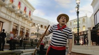 Romantic Gondola ride at The Venetian Hotel Las Vegas [upl. by Janus51]