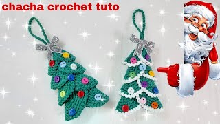 Tuto décoration de Noël  un sapin au crochet [upl. by Neeluqcaj]