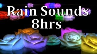 8hrs Thunderstorm Sounds with Floating Roses quotSleep Soundsquot [upl. by Eirod]