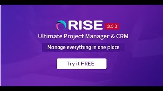 How to Install RISE Php Script  Free Ultimate Project Manager amp CRM Solution [upl. by Admana]