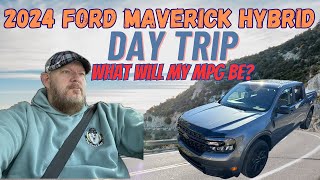 2024 Ford Maverick Hybrid What will my MPG be Quick Day Trip 160 Mile Round Trip [upl. by Amyaj]