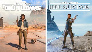 Comparing Star Wars Outlaws VS Jedi Survivor [upl. by Ehc]