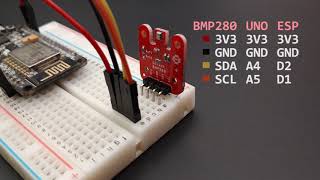 BMP280 temperature and pressure sensor for Arduino or ESP8266 [upl. by Rimas]