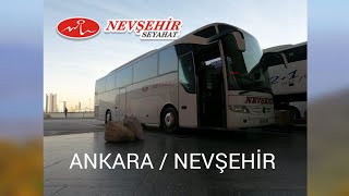 92 Nevşehir Seyahat  Ankara  Nevşehir  Otobüs Yolculuğu  Bus Travel Turkey [upl. by Philipson]