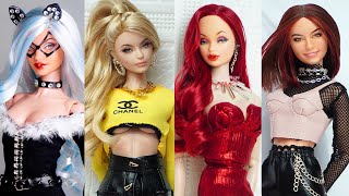 Barbie Doll Makeover Transformation  DIY Miniature Ideas for Barbie  Wig Dress Faceup and More [upl. by Ardin]