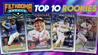 Top 10 Rookie Cards 2024 Topps Series 2 Baseball topps rookies mlb baseballcards sportscards [upl. by Circosta]