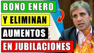 💥quotHablo Caputo Bono Enero Eliminación de Aumentos Jubilatorios y mas Medidas para Jubiladosquot [upl. by Jarrett]