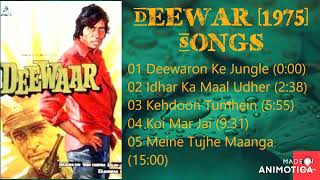 Deewar 1975 All Songs Jukebox Amitabh Bachchan Shashi Kapoor Nirupa Roy Neetu Singh Parveen [upl. by Aicylla638]