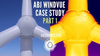 Drone Wind Turbine  Blade Inspection with Thermal Imaging  WindVue Case Study [upl. by Morven302]