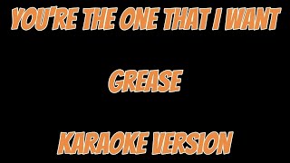 Your The One That I want Crease  karaoke version [upl. by Paulie]