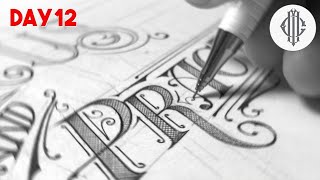 SATISFYING HAND LETTERING DRAWING LETTERING WITH A PENCIL [upl. by Bess]