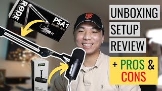 Shure MV7  Rode PSA1  Unboxing Setup amp Review [upl. by Nnadroj374]