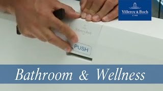 How to install  Squaro Edge 12 WasteOverflow  Villeroy amp Boch [upl. by Earised]