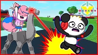 Roblox Book of Monsters Lets Play with VTubers Combo Panda Vs Alpha Lexa [upl. by Cheney]